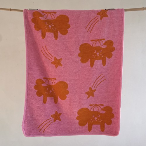 klippanbabyflyingdogpinkorange